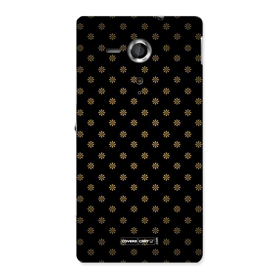Golden Flowers Back Case for Sony Xperia SP