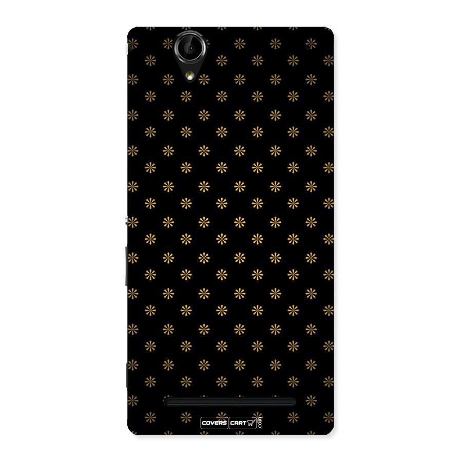 Golden Flowers Back Case for Sony Xperia T2
