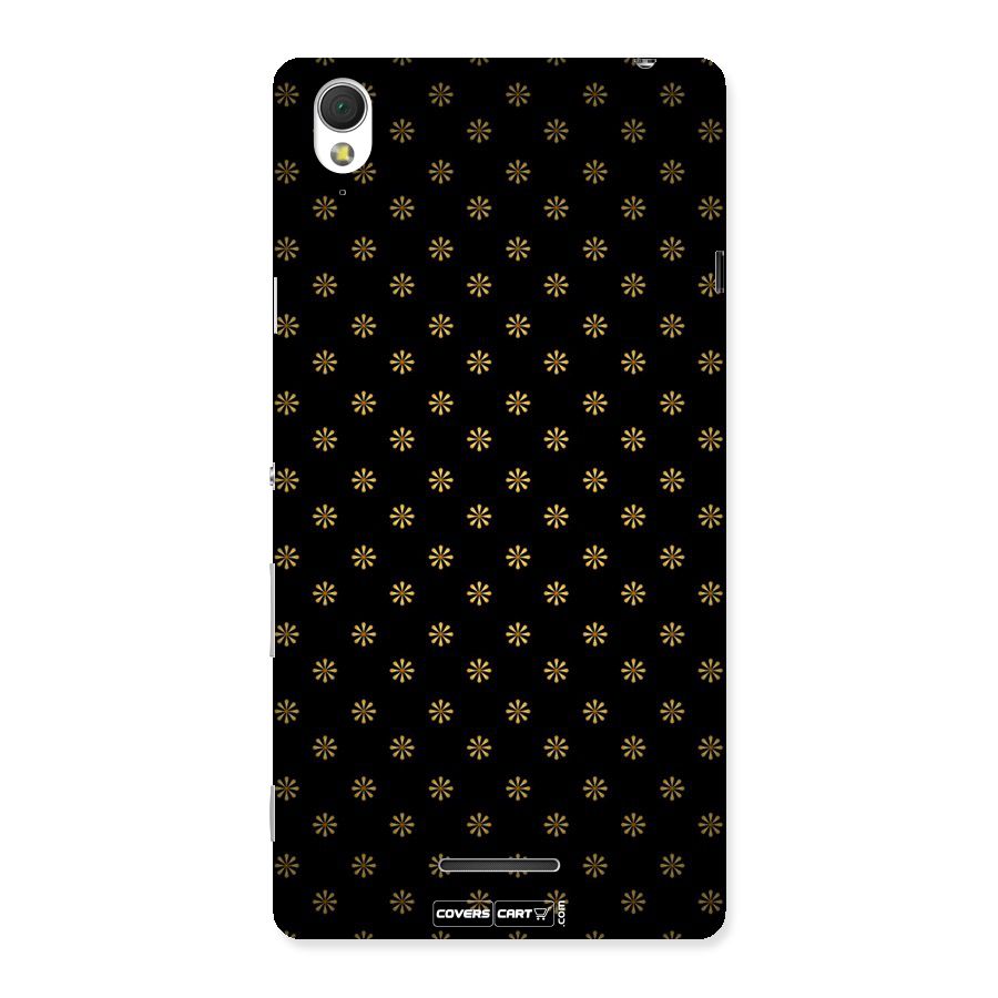 Golden Flowers Back Case for Sony Xperia T3