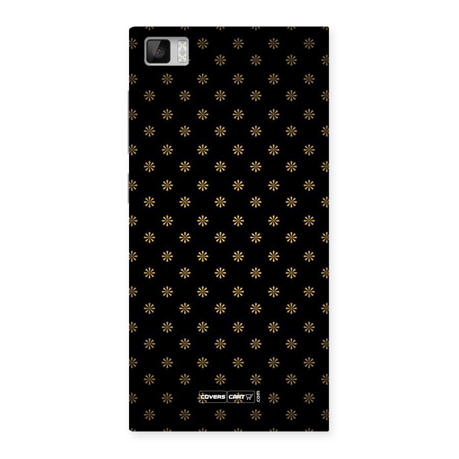 Golden Flowers Back Case for Xiaomi Mi3