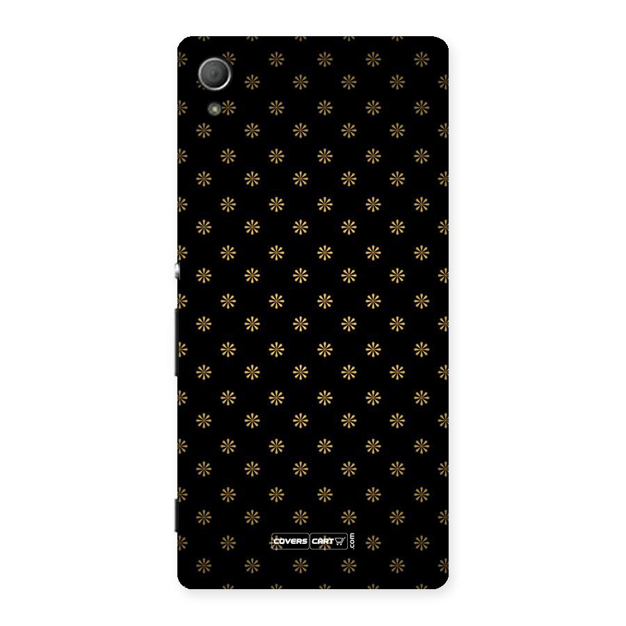 Golden Flowers Back Case for Xperia Z4