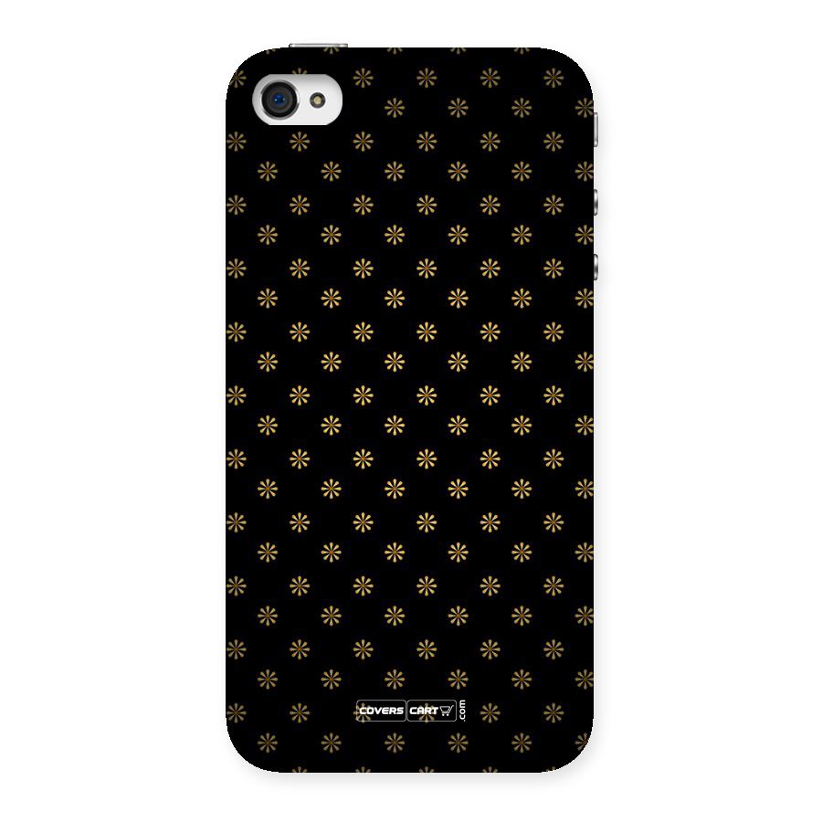 Golden Flowers Back Case for iPhone 4 4s