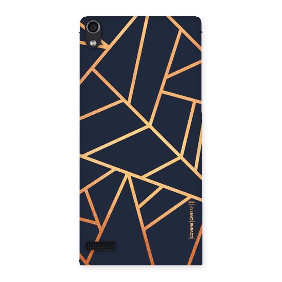 Golden Pattern Back Case for Ascend P6