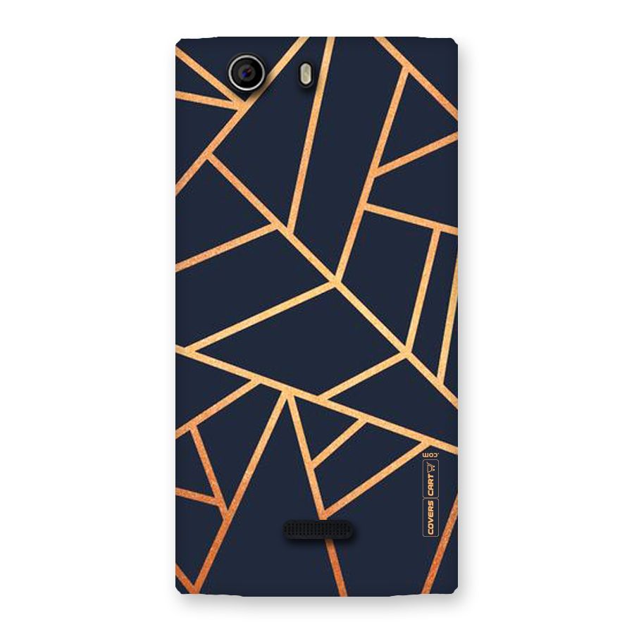 Golden Pattern Back Case for Canvas Nitro 2 E311