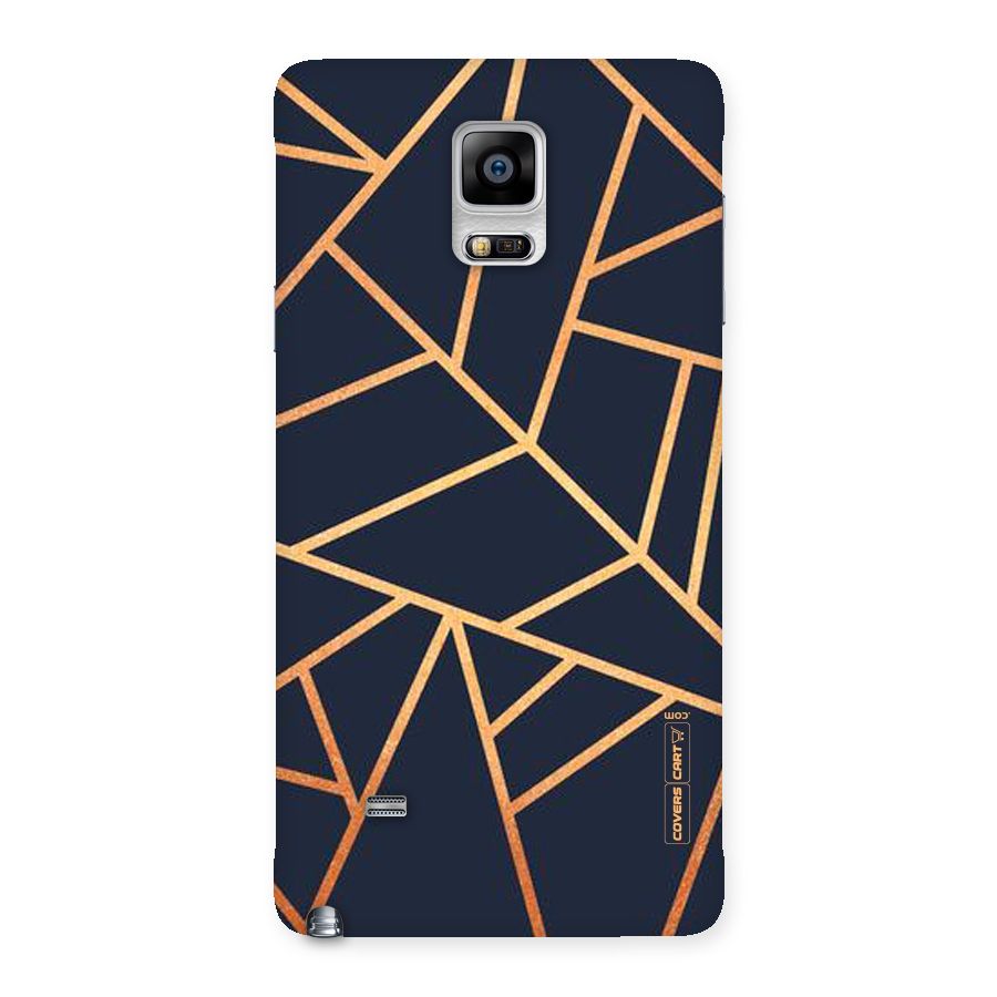 Golden Pattern Back Case for Galaxy Note 4