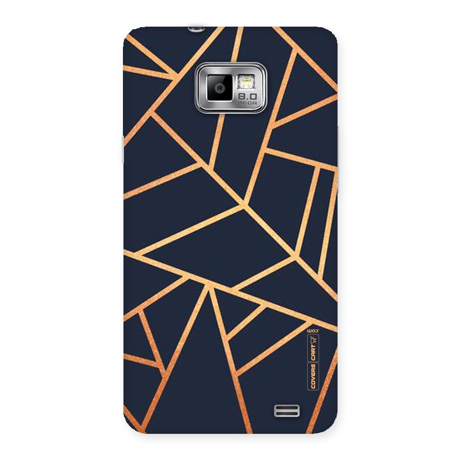 Golden Pattern Back Case for Galaxy S2