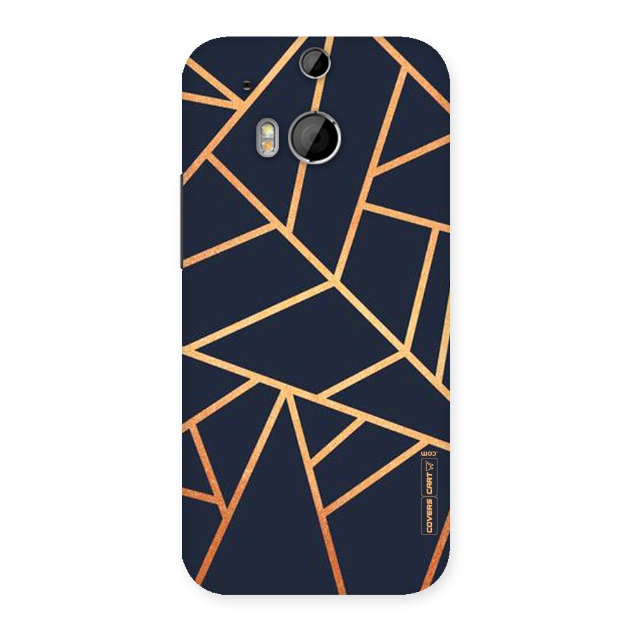 Golden Pattern Back Case for HTC One M8