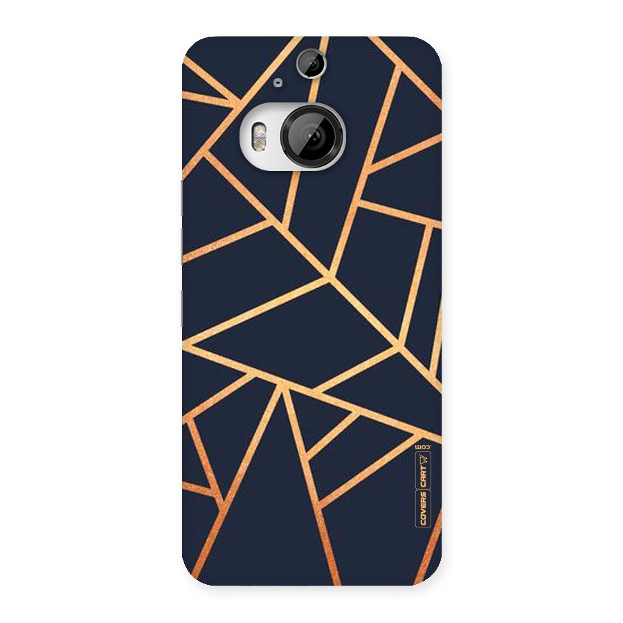 Golden Pattern Back Case for HTC One M9 Plus