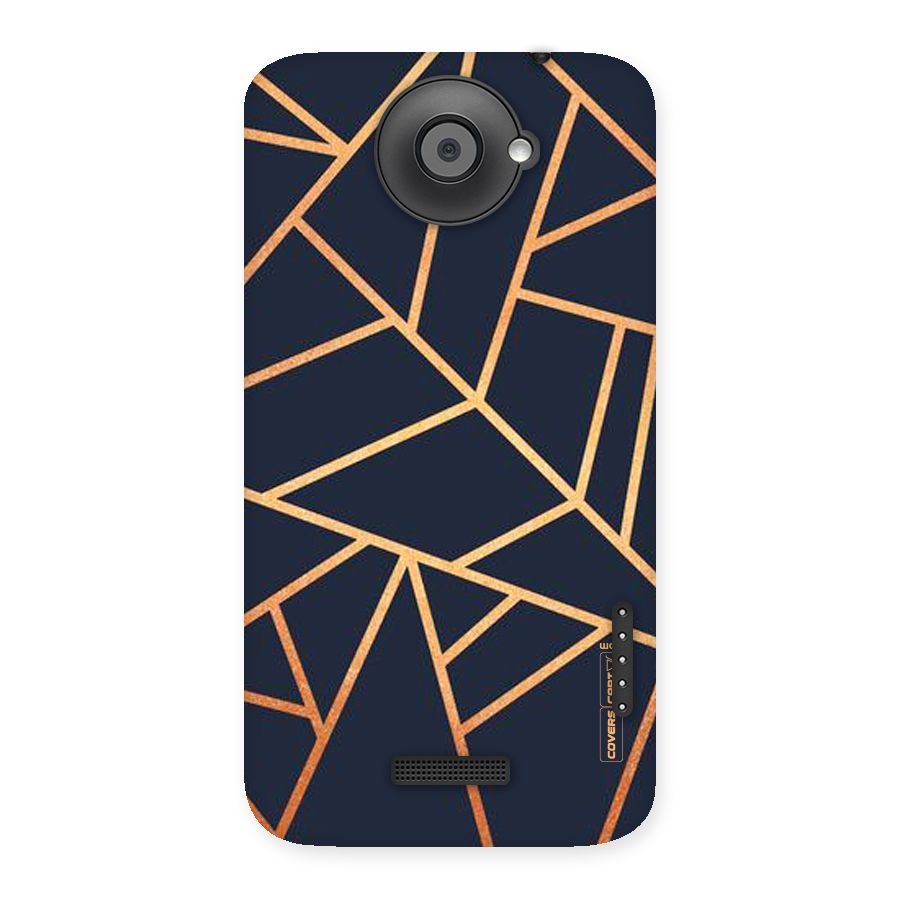 Golden Pattern Back Case for HTC One X