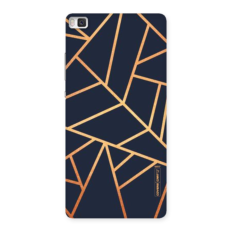Golden Pattern Back Case for Huawei P8