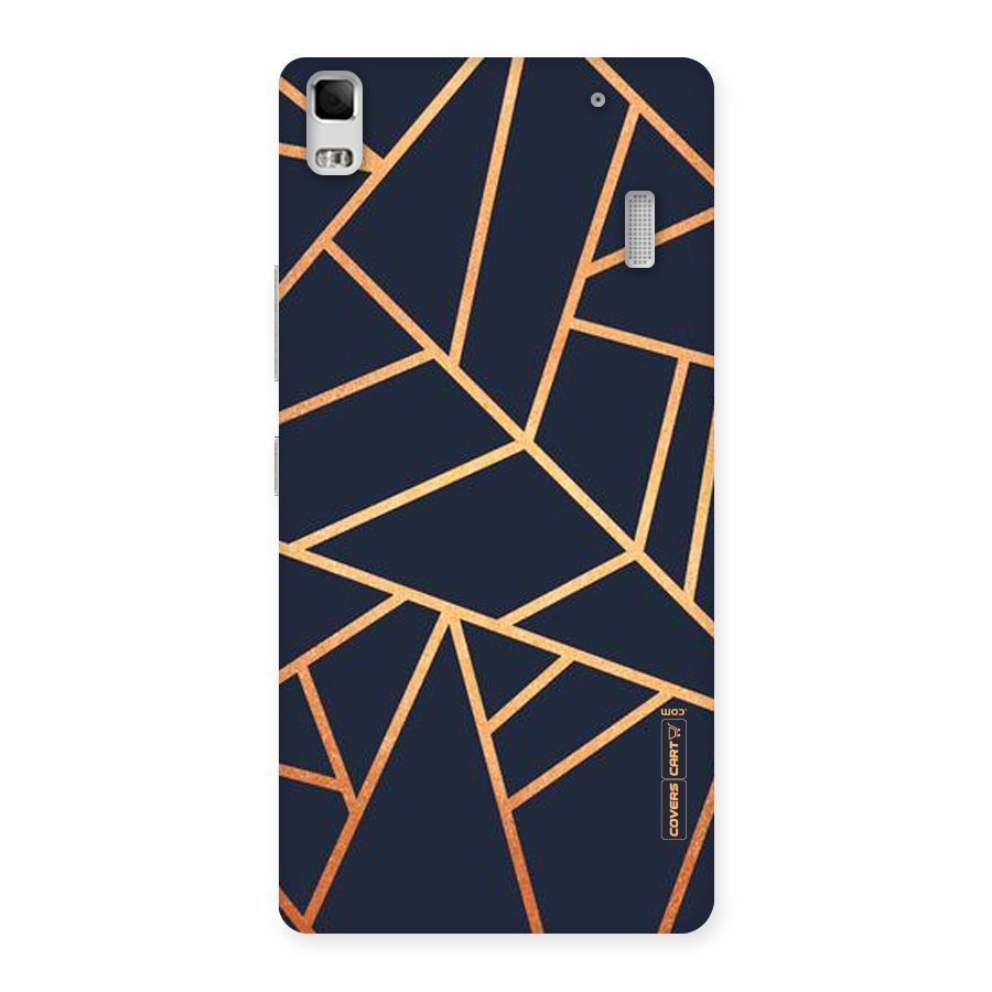 Golden Pattern Back Case for Lenovo K3 Note