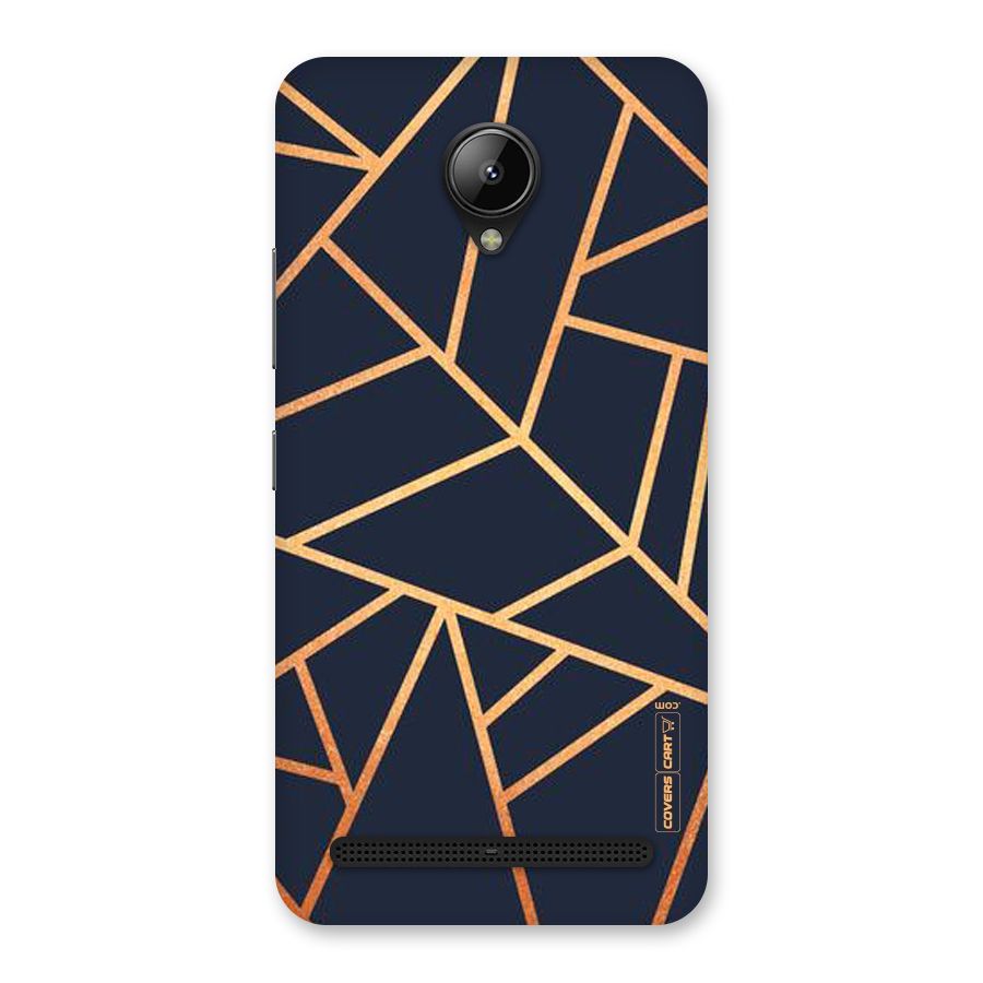 Golden Pattern Back Case for Lenovo C2