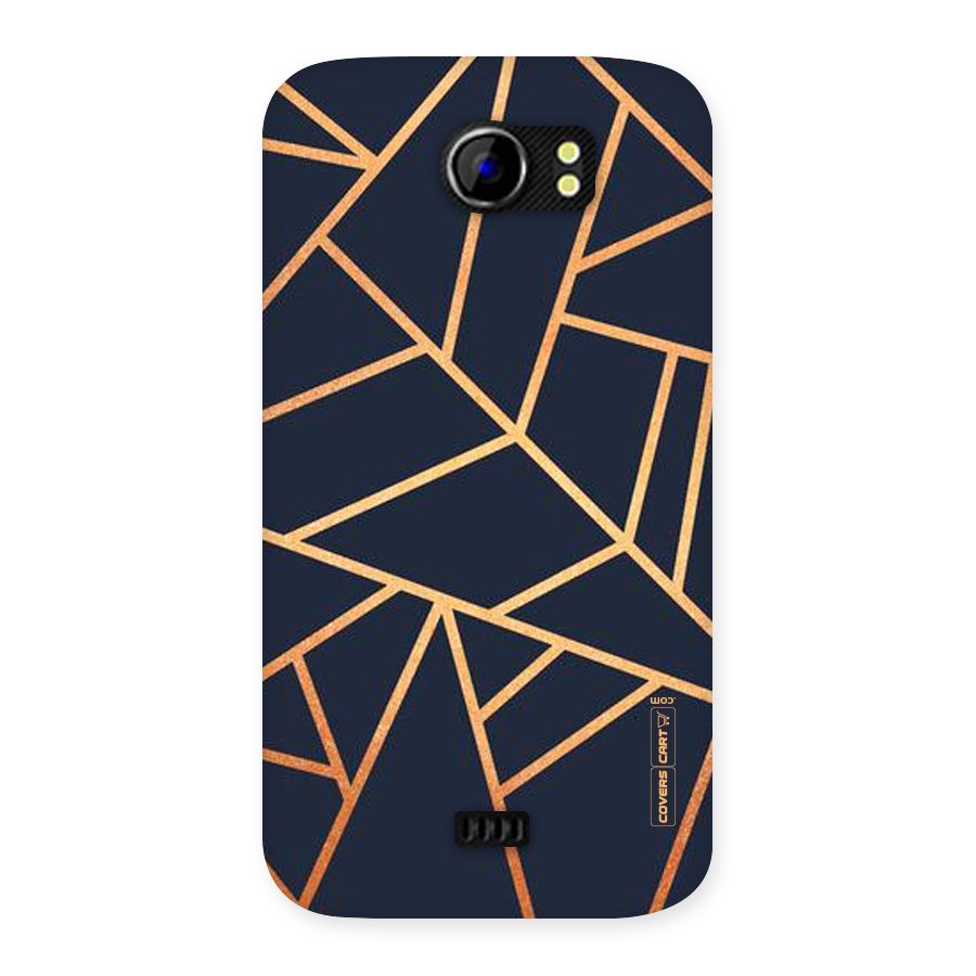 Golden Pattern Back Case for Micromax Canvas 2 A110