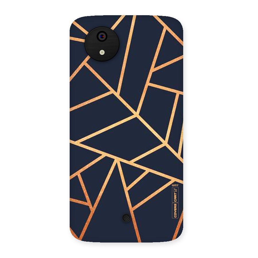 Golden Pattern Back Case for Micromax Canvas A1