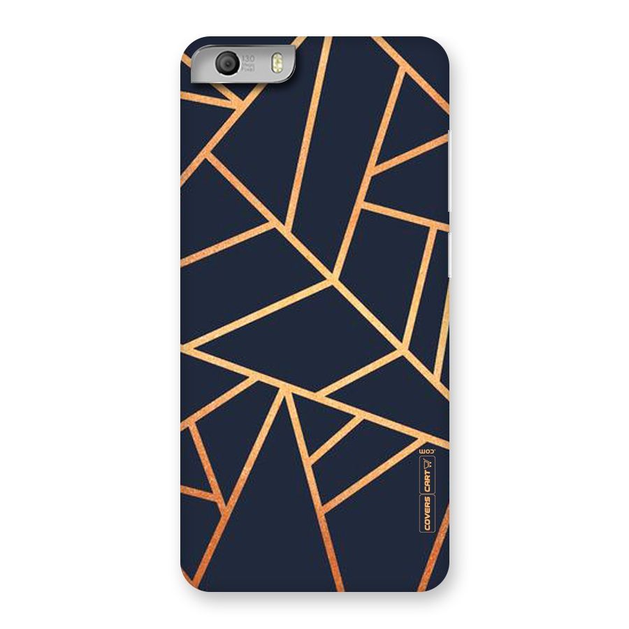Golden Pattern Back Case for Micromax Canvas Knight 2