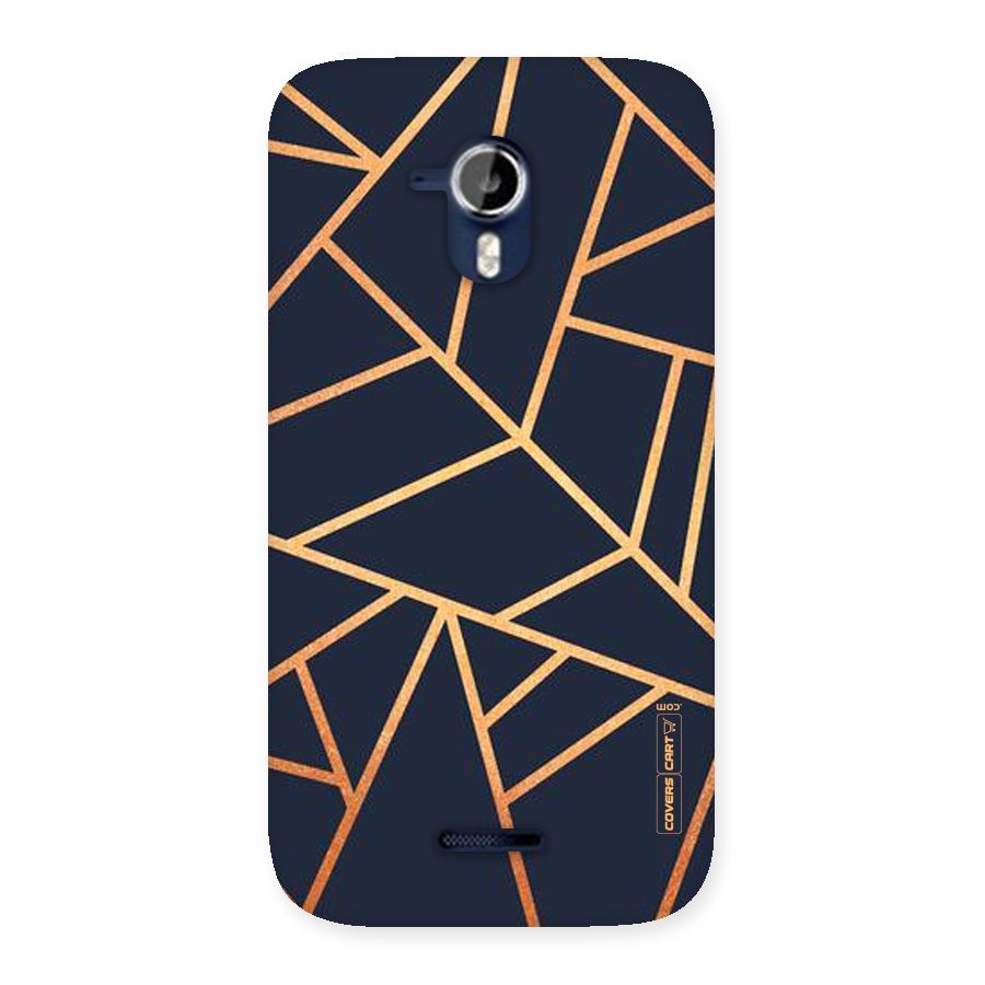 Golden Pattern Back Case for Micromax Canvas Magnus A117