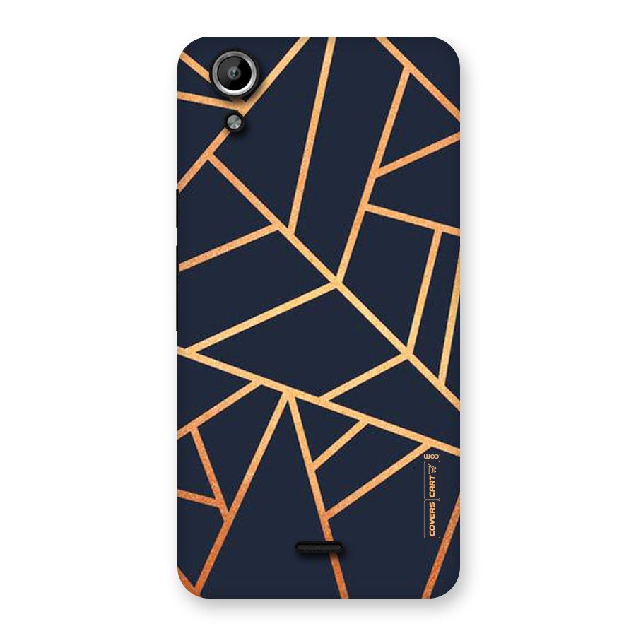 Golden Pattern Back Case for Micromax Canvas Selfie Lens Q345