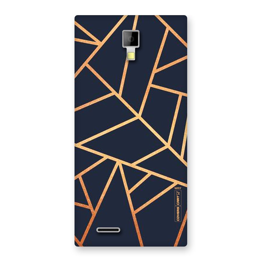 Golden Pattern Back Case for Micromax Canvas Xpress A99