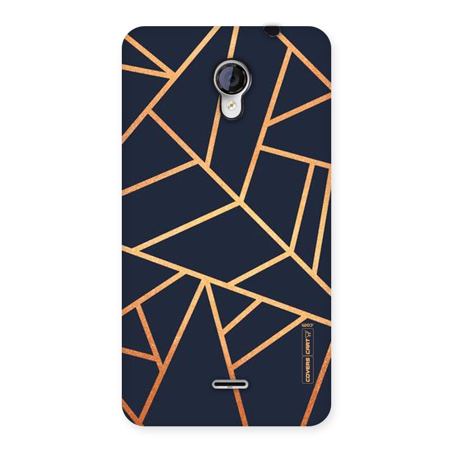 Golden Pattern Back Case for Micromax Unite 2 A106