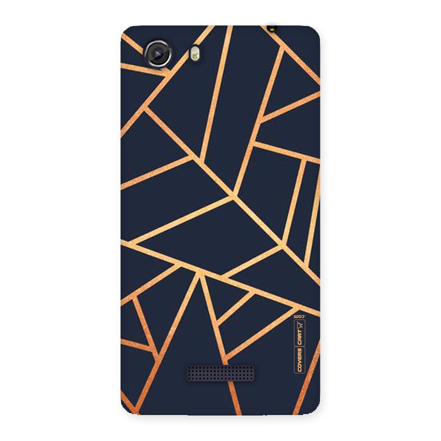 Golden Pattern Back Case for Micromax Unite 3