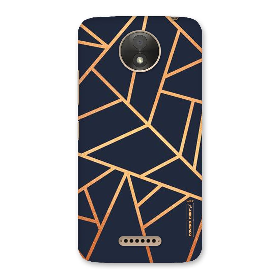 Golden Pattern Back Case for Moto C Plus