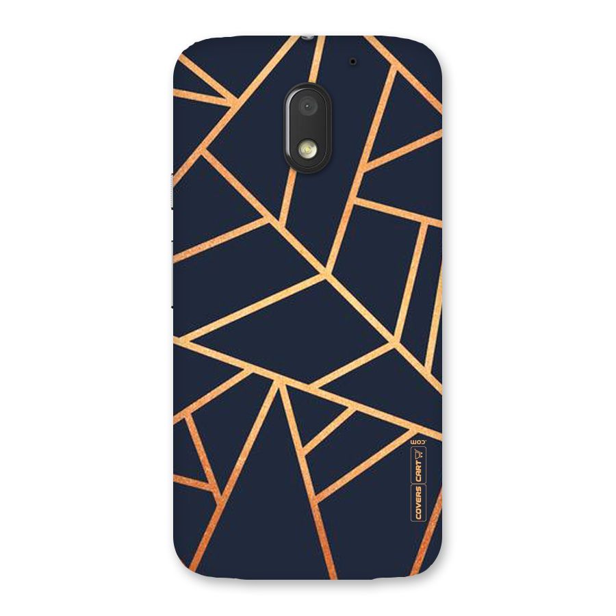 Golden Pattern Back Case for Moto E3 Power