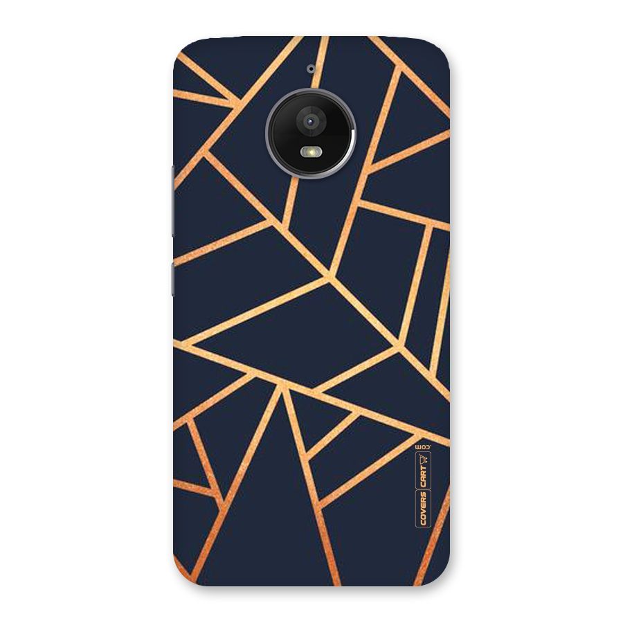 Golden Pattern Back Case for Moto E4 Plus
