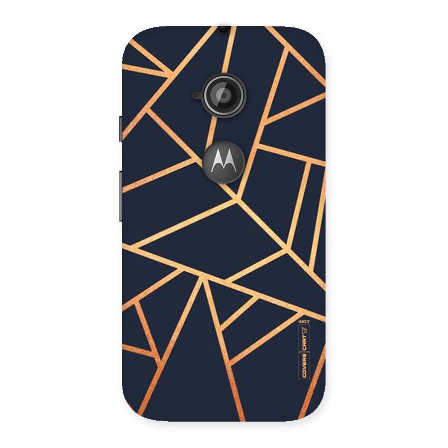 Golden Pattern Back Case for Moto E 2nd Gen