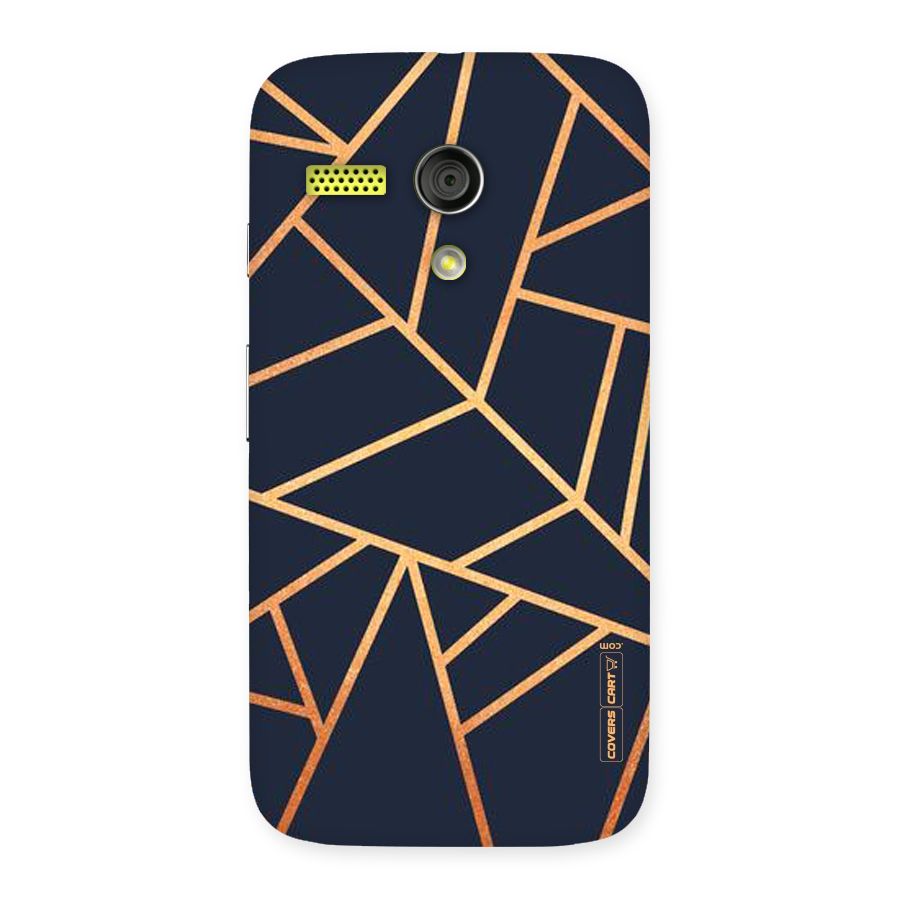 Golden Pattern Back Case for Moto G