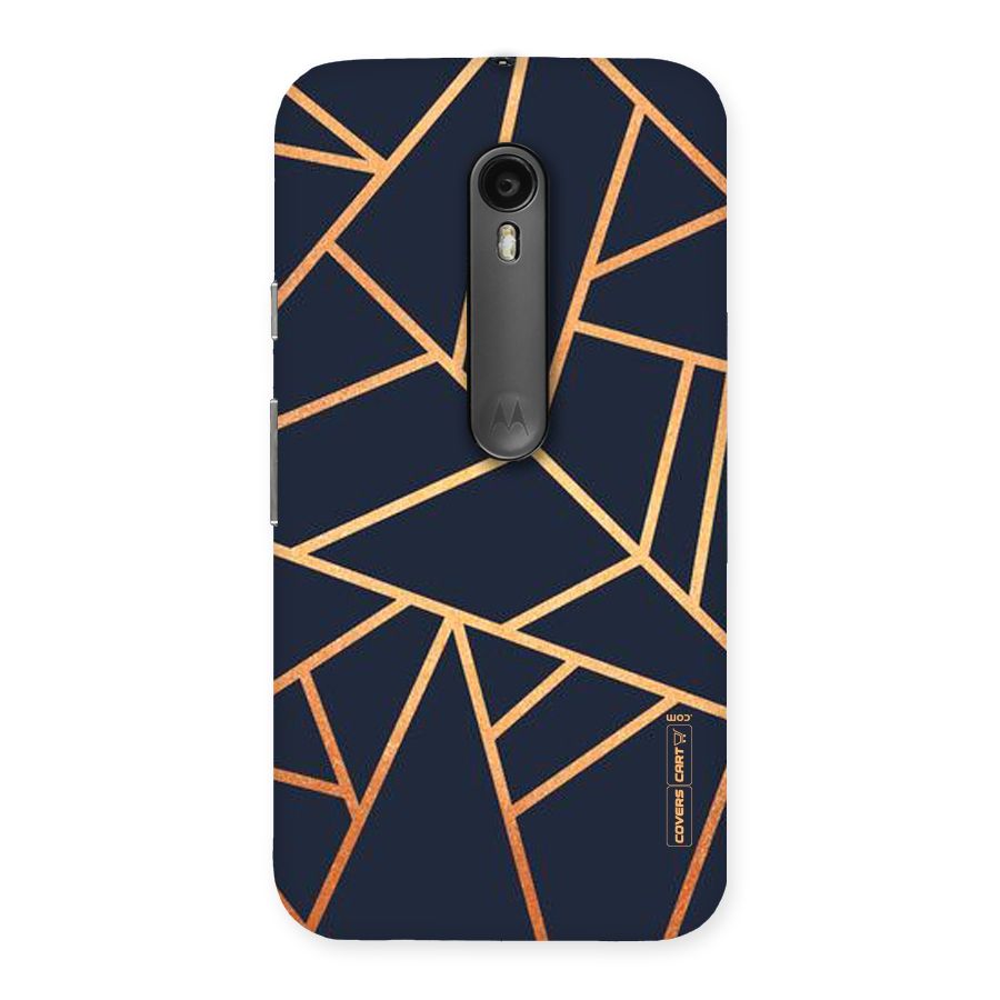 Golden Pattern Back Case for Moto G Turbo