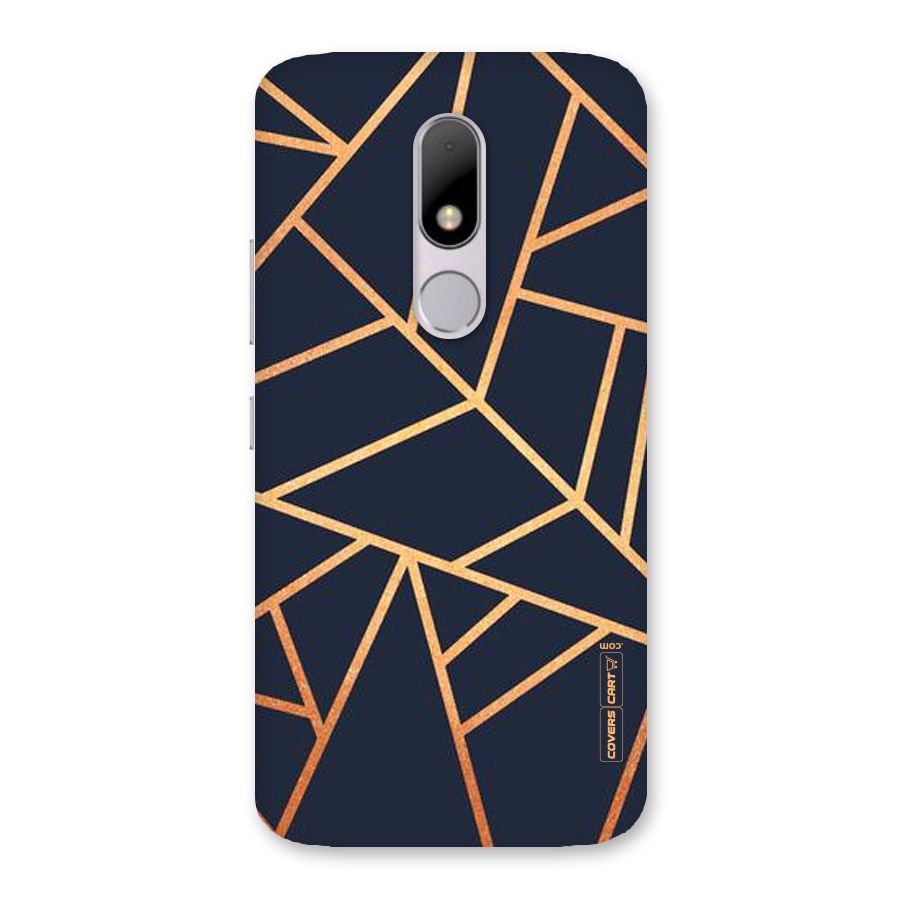 Golden Pattern Back Case for Moto M