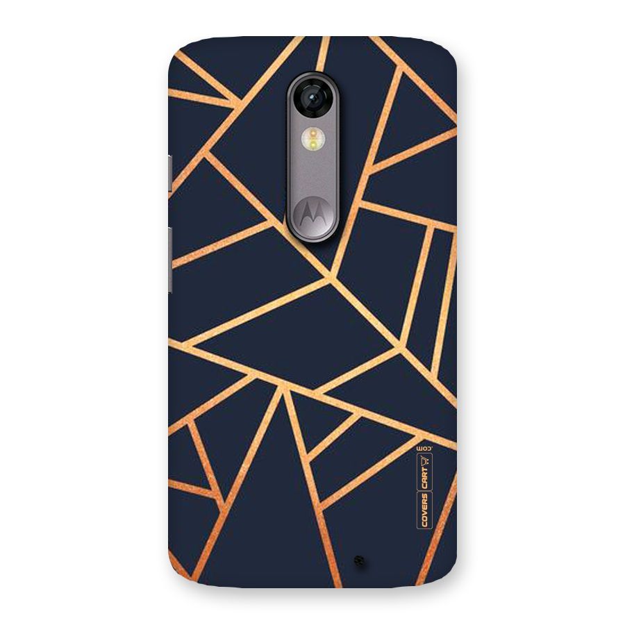 Golden Pattern Back Case for Moto X Force