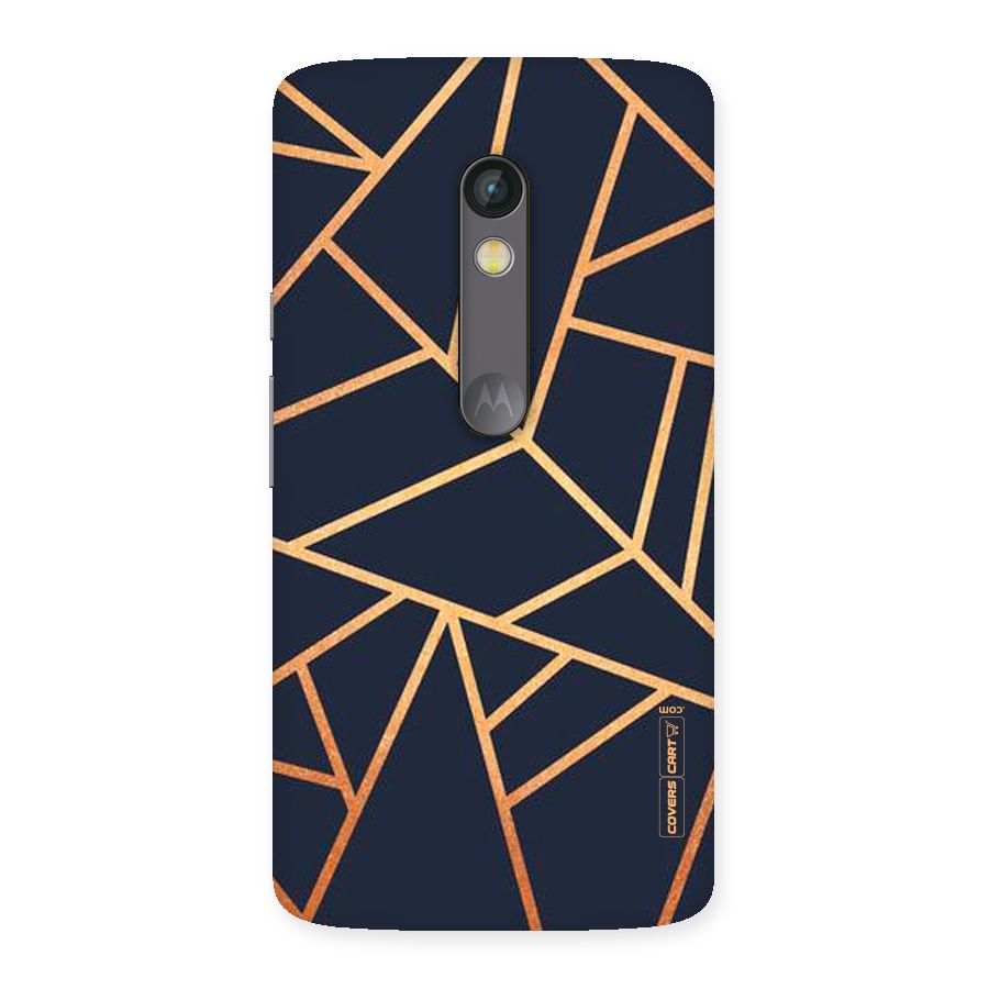 Golden Pattern Back Case for Moto X Play