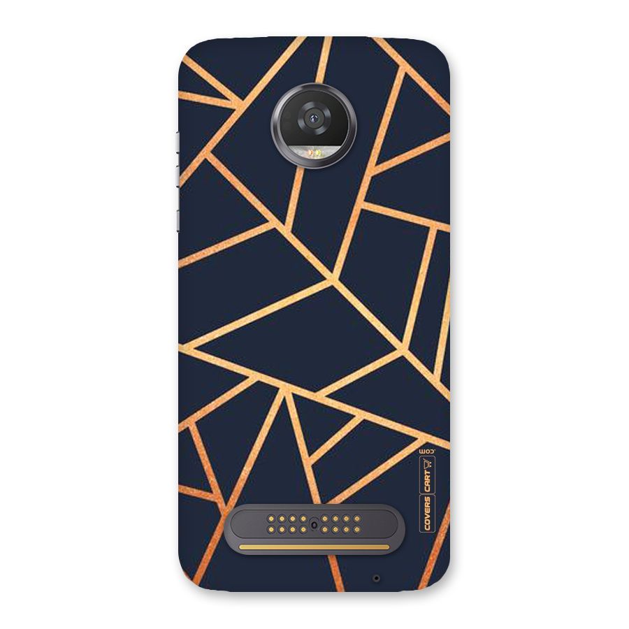Golden Pattern Back Case for Moto Z2 Play