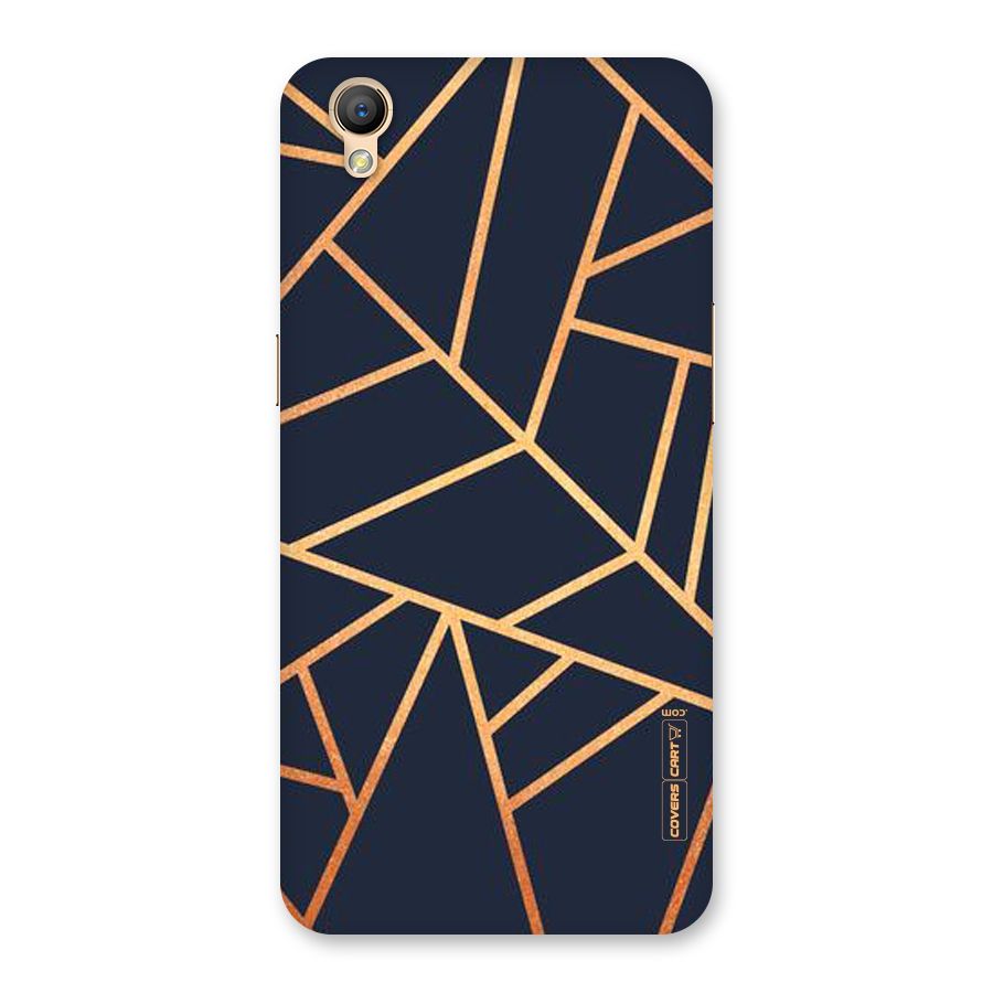 Golden Pattern Back Case for Oppo A37