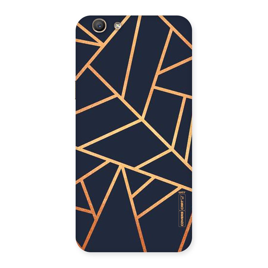 Golden Pattern Back Case for Oppo F1s