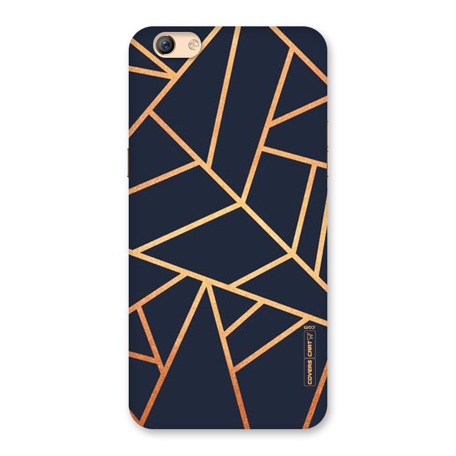 Golden Pattern Back Case for Oppo F3 Plus
