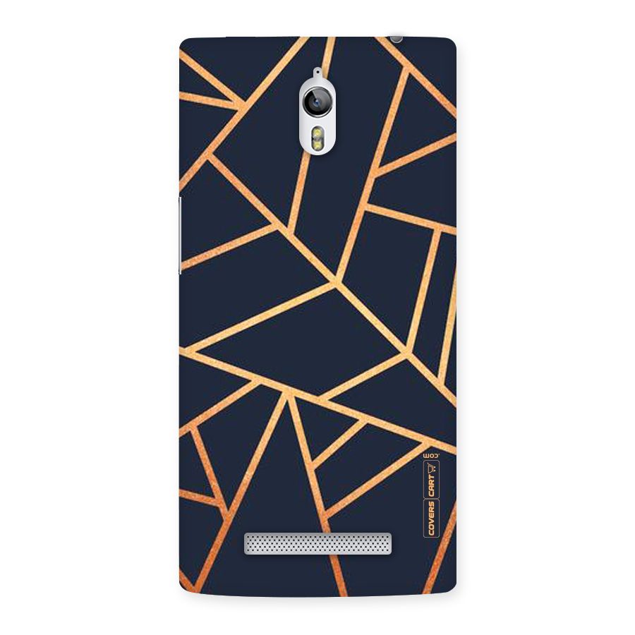 Golden Pattern Back Case for Oppo Find 7