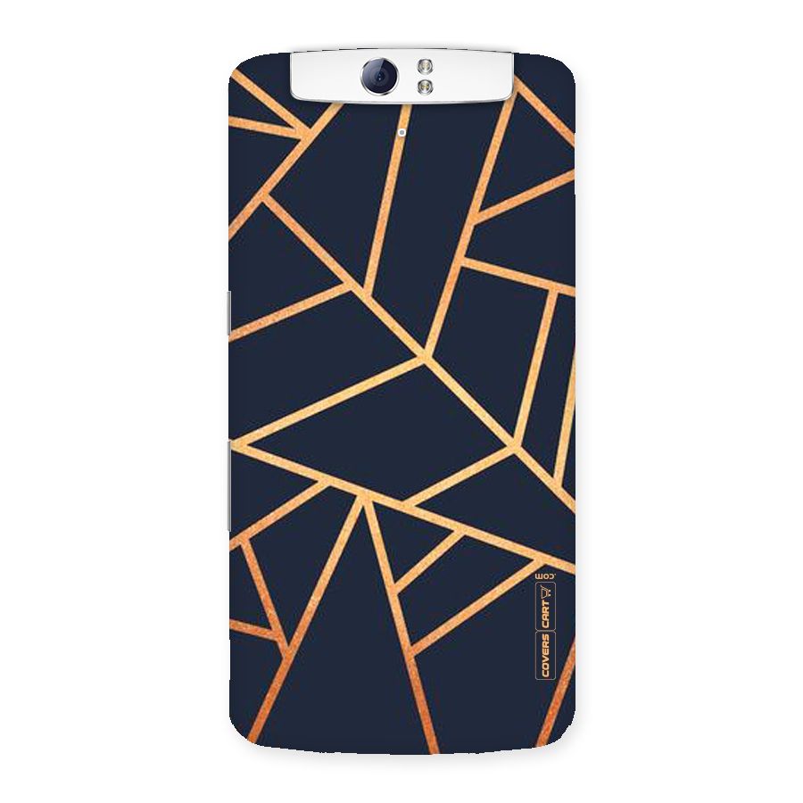 Golden Pattern Back Case for Oppo N1