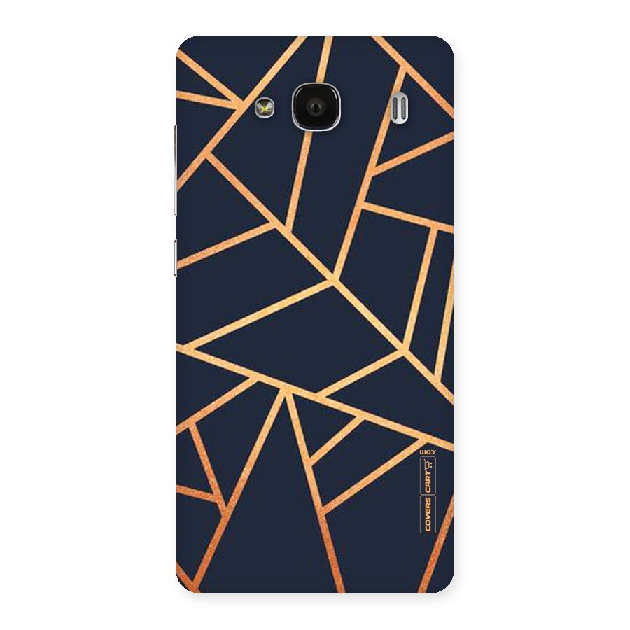 Golden Pattern Back Case for Redmi 2