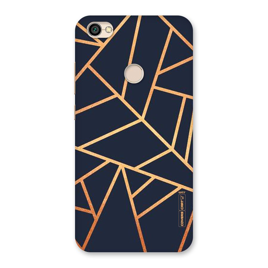 Golden Pattern Back Case for Redmi Y1 2017