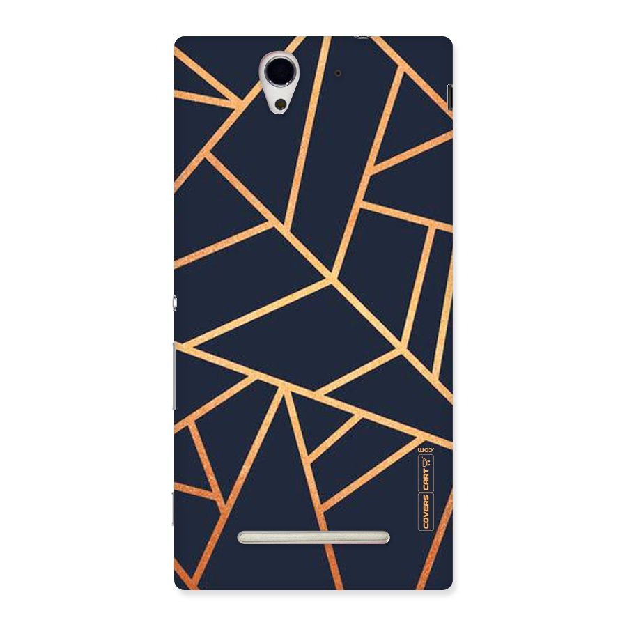 Golden Pattern Back Case for Sony Xperia C3