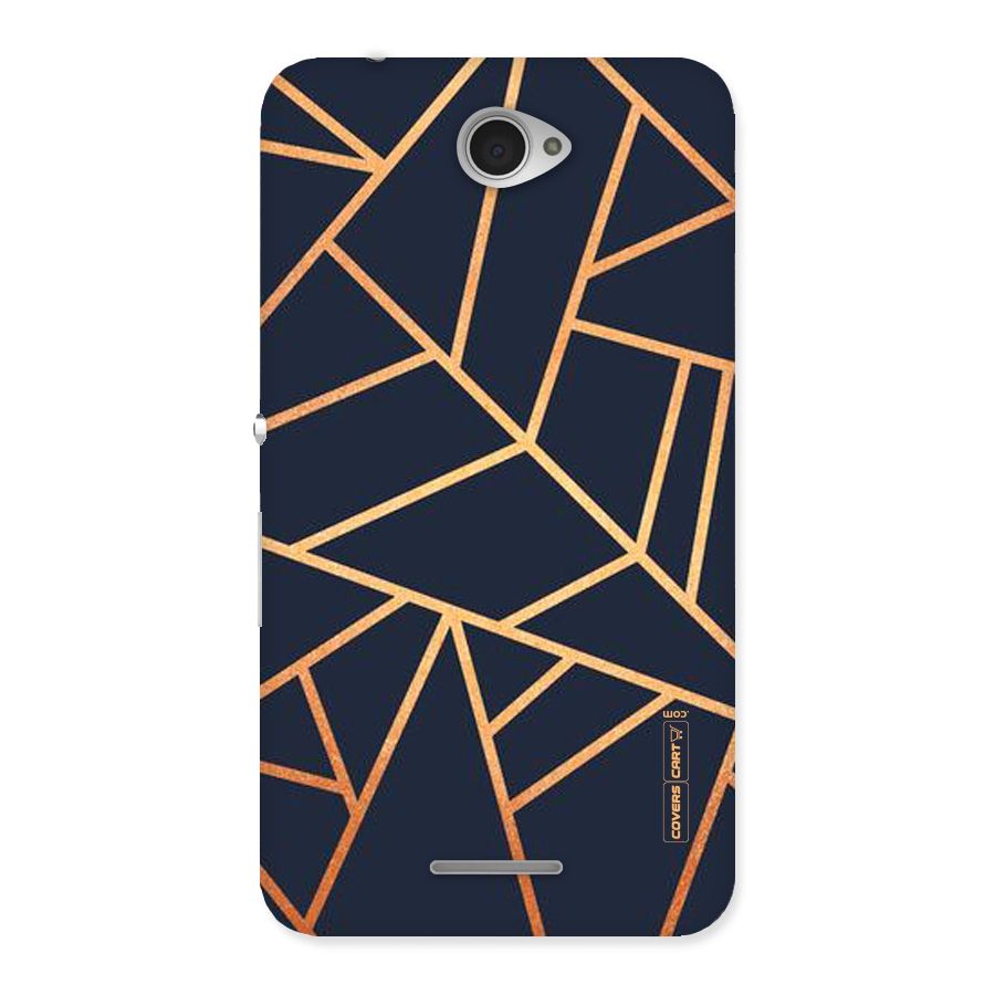 Golden Pattern Back Case for Sony Xperia E4