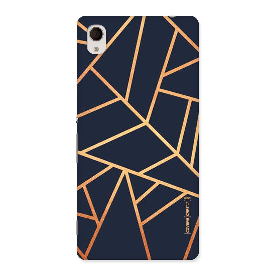 Golden Pattern Back Case for Sony Xperia M4