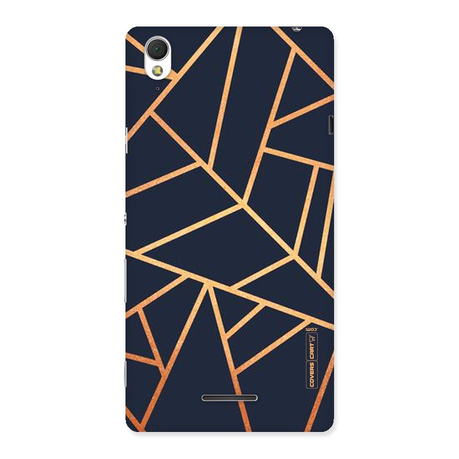 Golden Pattern Back Case for Sony Xperia T3
