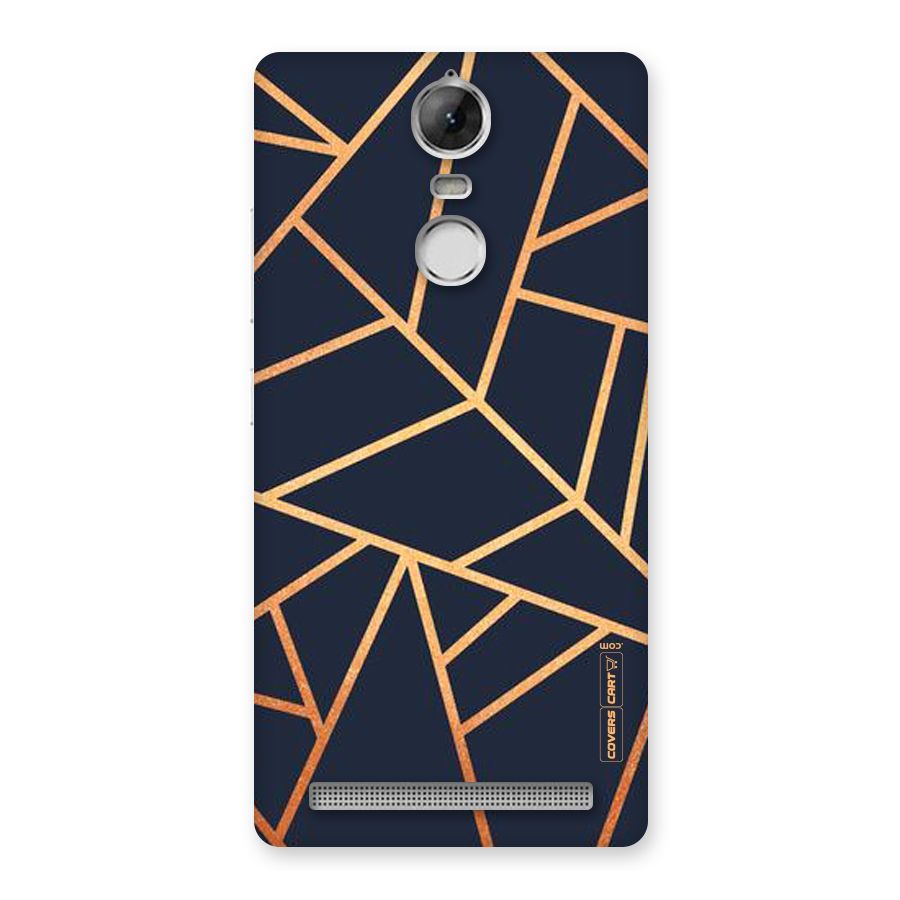 Golden Pattern Back Case for Vibe K5 Note