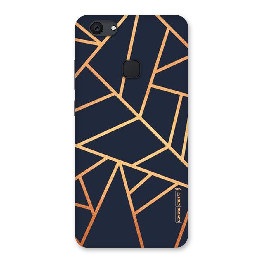Golden Pattern Back Case for Vivo V7 Plus