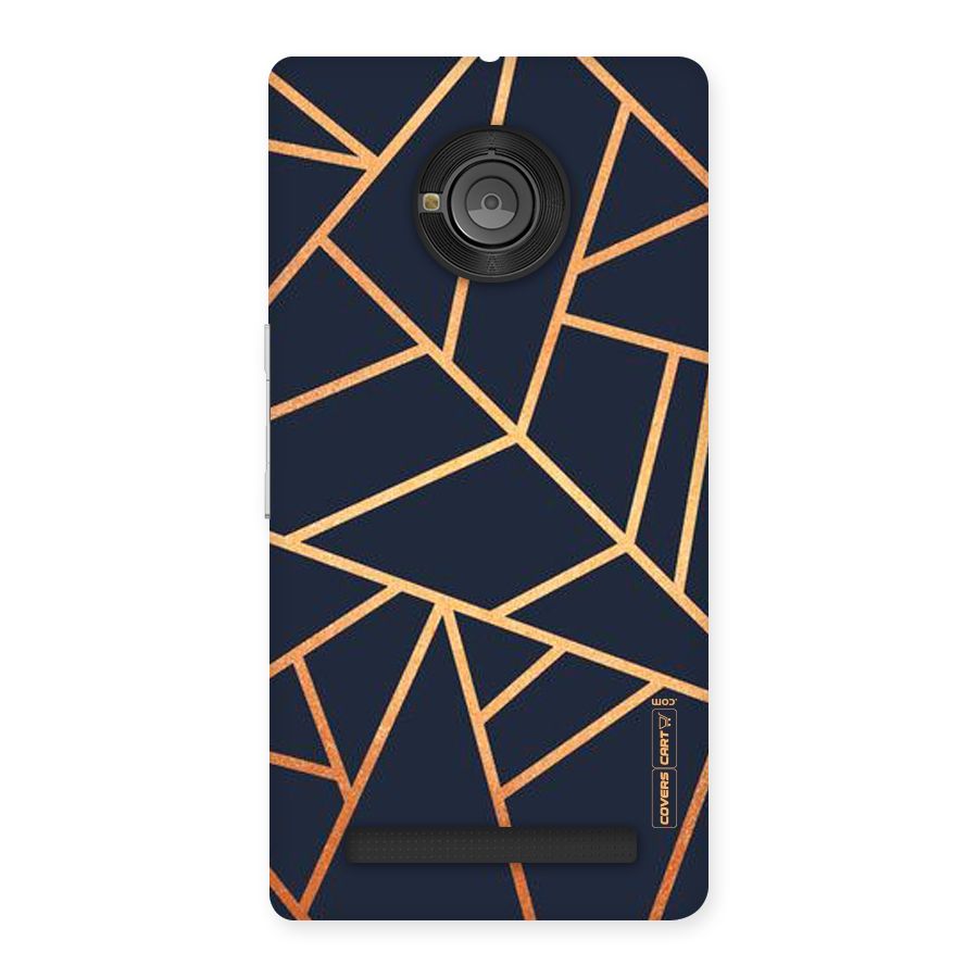 Golden Pattern Back Case for Yu Yunique