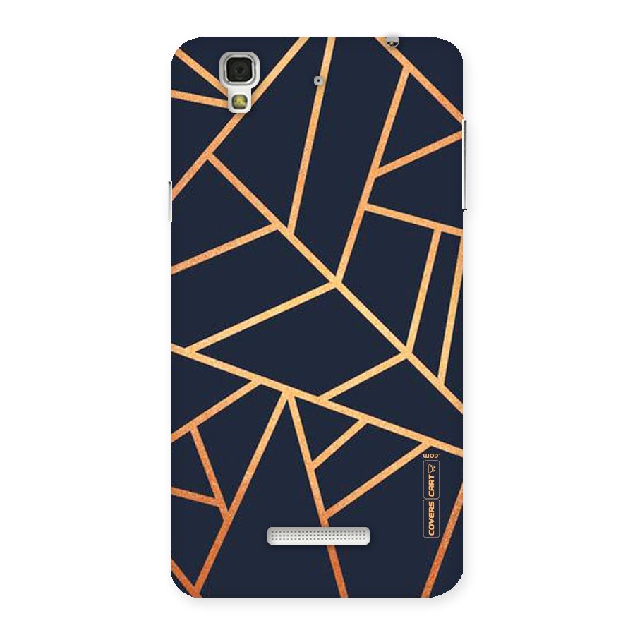 Golden Pattern Back Case for Yu Yureka