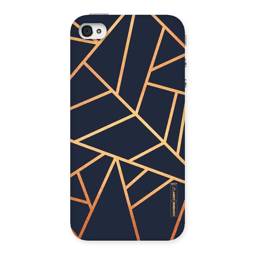 Golden Pattern Back Case for iPhone 4 4s